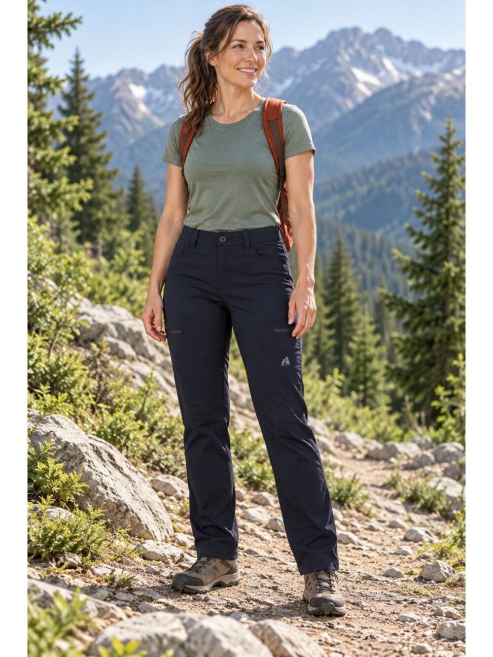Gorpcore Eddie Bauer First Ascent Black Hiking Pants Women's 8